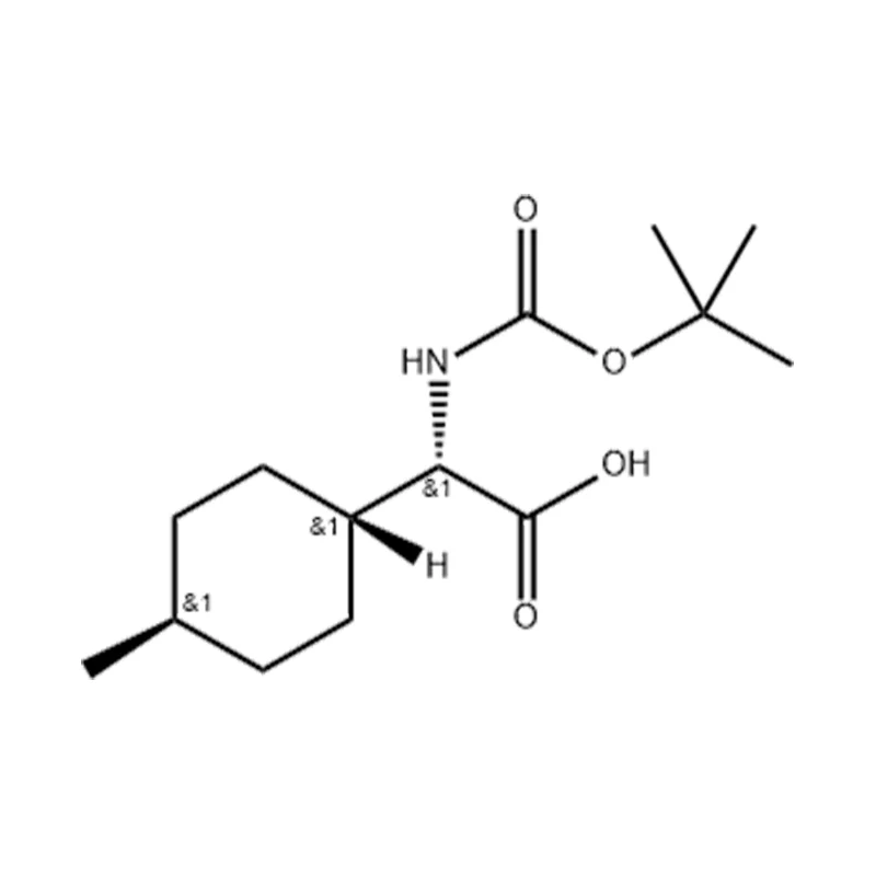Kwas (S)-2-((tert-butoksykarbonylo)amino)-2-(trans-4-metylocykloheksylo)octowy