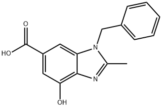 Kwas 1-benzylo-4-hydroksy-2-metylo-1H-benzo[d]imidazolo-6-karboksylowy