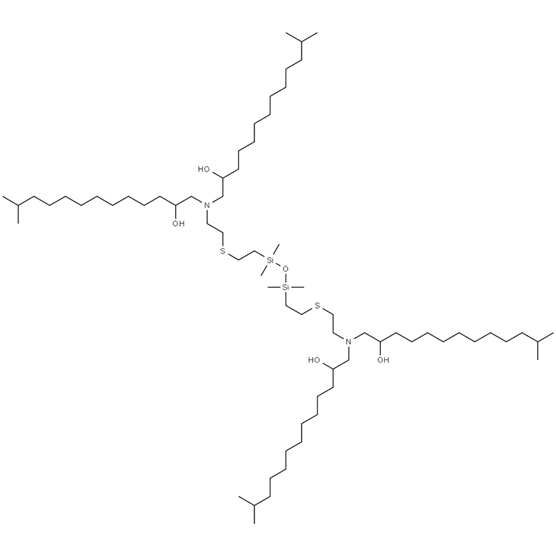 14,28-bis(2-hydroksy-12-metylotridecylo)-2,20,20,22,22,40-heksametylo-21-oksa-17,25-ditia-14,28-diaza-20,22-disilahentetrakontano-12,30-diol