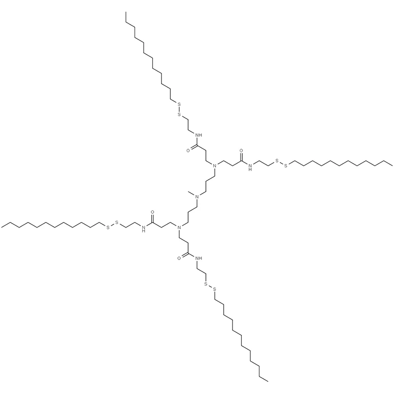 3,3',3'',3'''-(((metyloazanodiylo)bis(propano-3,1-diylo))bis(azanetriylo))tetrakis(N-(2-(dodecylodisulfanylo)etylo)propanamid)