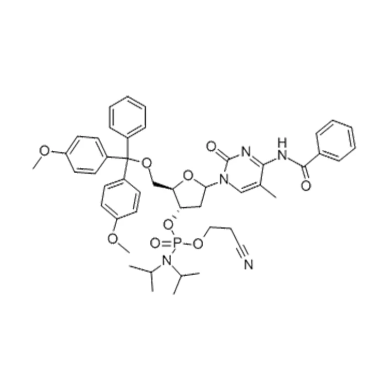 5'-O-(4,4'-Dimetoksytritylo)-N4-benzoilo-2'-deoksy-5-metylocytydyno-3'-O-(O-2-cyjanoetylo-N,N-diizopropyloamino)fosforynMidyt