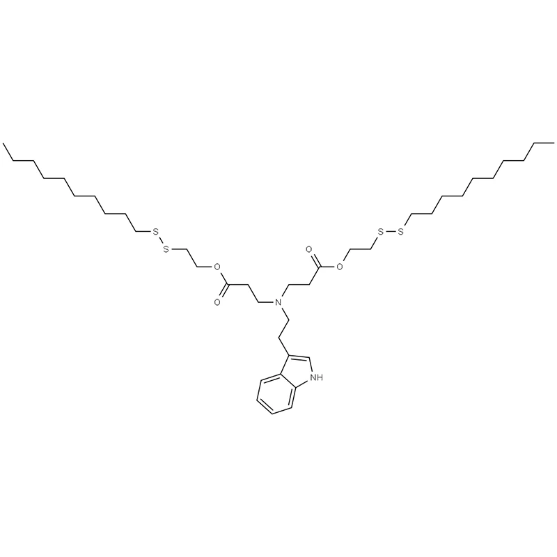 Bis(2-(decylodisulfaneylo)etylo) 3,3'-((2-(1H-indol-3-ilo)etylo)azanodiylo)dipropionian
