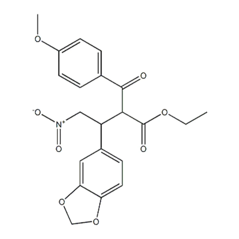 2-(4-metoksybenzoilo)-3-(3,4-metylenodioksyfenylo)-4-nitrobutanian etylu