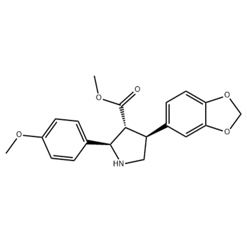 4-(benzo[d][1,3]dioksol-5-ilo)-2-(4-metoksyfenylo)pirolidyno-3-karboksylan metylu