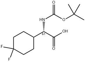 Kwas tert-butoksykarbonyloamino-(4,4-difluorocykloheksylo)-octowy